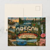 Carte postale de l'Oregon (Devant / Derrière)