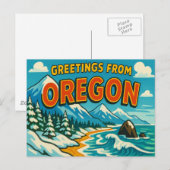 Carte postale de l'OREGON (Devant / Derrière)