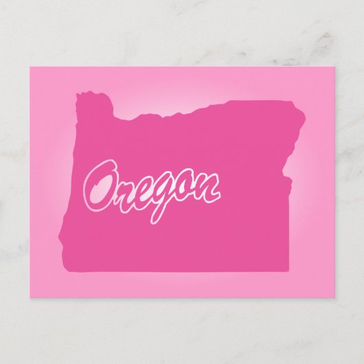 Carte postale de l'Oregon rose (Devant)