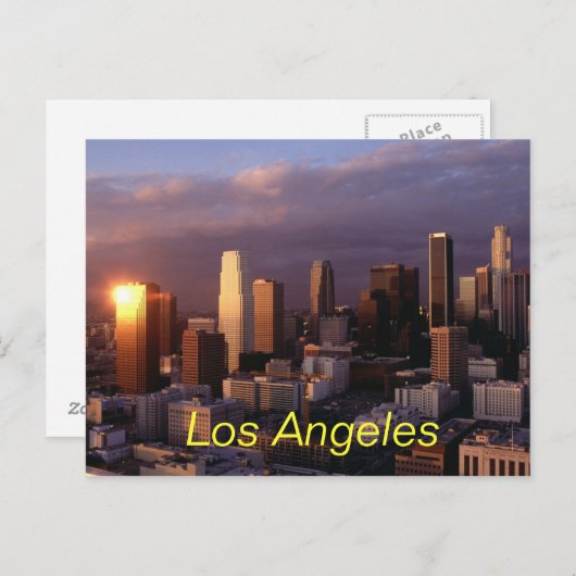Carte postale de Los Angeles (Devant / Derrière)