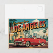 Carte postale de Los Angeles (Devant / Derrière)