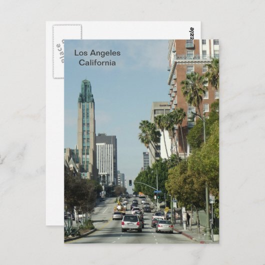 Carte postale de Los Angeles. (Devant / Derrière)