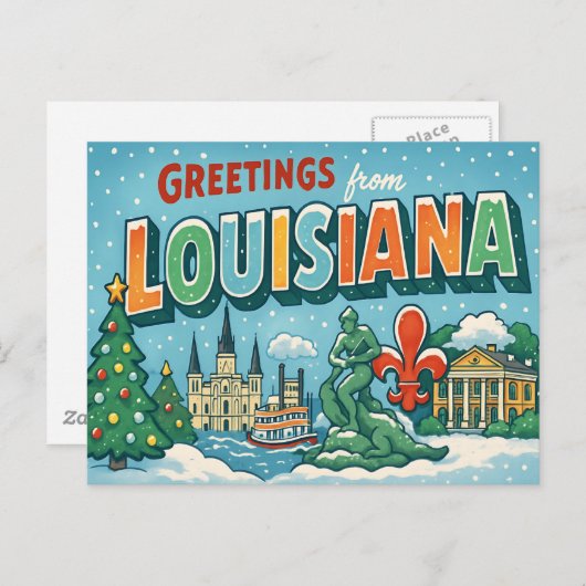Carte postale de LOUISIANE (Devant / Derrière)