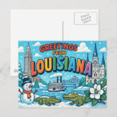 Carte postale de LOUISIANE (Devant / Derrière)