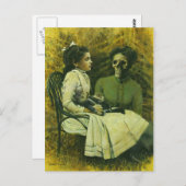 Carte postale de loup gothique (Devant / Derrière)