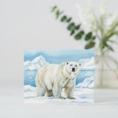 Carte postale de l'ours blanc (Debout devant)