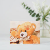 Carte postale de l'ours en peluche (Debout devant)