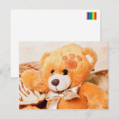 Carte postale de l'ours en peluche (Devant / Derrière)