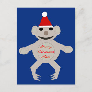 Carte postale de l'ours Koala de Noël australien