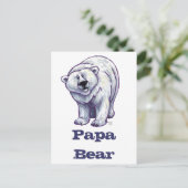 Carte postale de l'ours polaire Papa Bear (Debout devant)