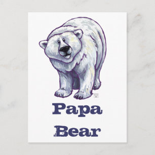 Carte postale de l'ours polaire Papa Bear