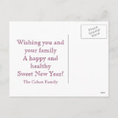 Carte postale de L'shanah Tovah (Dos)