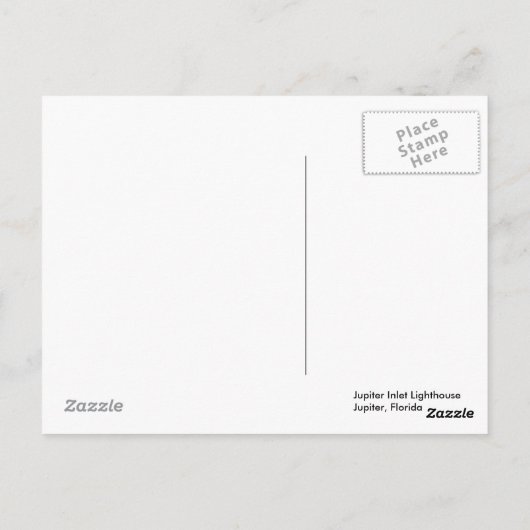 CARTE POSTALE DE LUMIÈRE D'ADMISSION DE JUPITER (Dos)