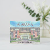 Carte postale de l'Université de l'Alabama (Debout devant)