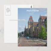 Carte postale de l'université de Manchester (Devant / Derrière)