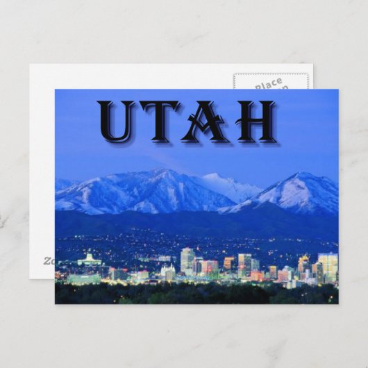 Carte postale de l'Utah (Devant / Derrière)