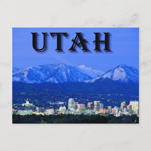 Carte postale de l'Utah (Devant)