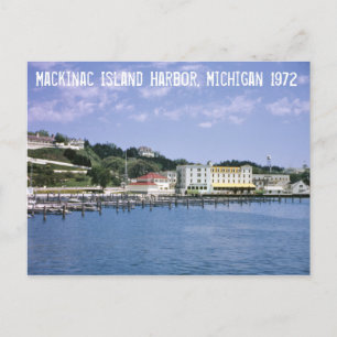 Carte postale de Mackinac Island Harbour Michigan