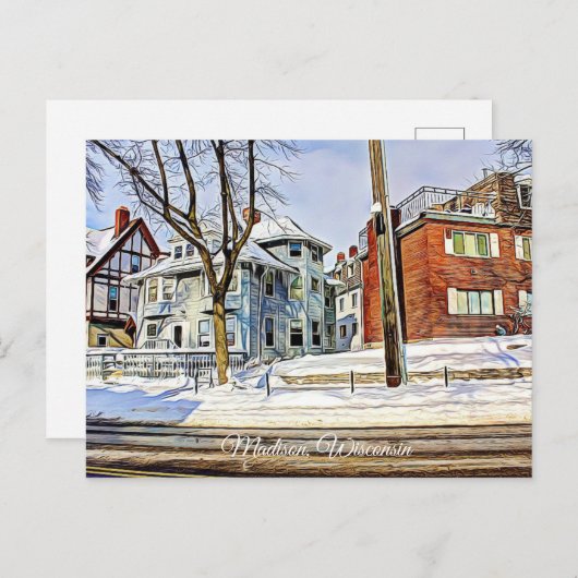 Carte postale de Madison, le Wisconsin (Devant / Derrière)