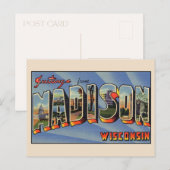 Carte postale de Madison Wisconsin (Devant / Derrière)