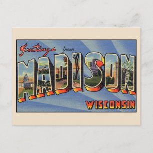 Carte postale de Madison Wisconsin