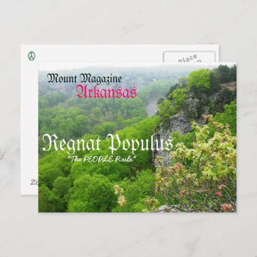 Carte postale de magazine de l'Arkansas/bâti (Devant / Derrière)