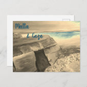 Carte postale de Malte et Gozo (Devant / Derrière)