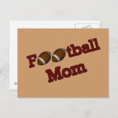 Carte postale de maman de football (Devant / Derrière)