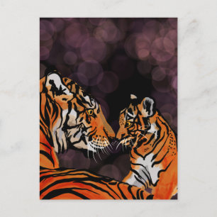Carte postale de maman tigre