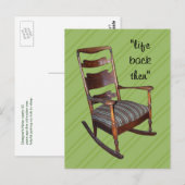 Carte postale de Maman's Antique Rocker - personna (Devant / Derrière)