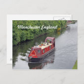 carte postale de manchester england (canot) (Devant / Derrière)