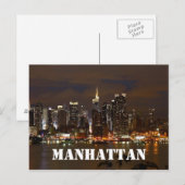 Carte postale de Manhattan (Devant / Derrière)
