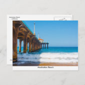 Carte postale de Manhattan Beach Pier (Devant / Derrière)