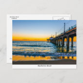 Carte postale de Manhattan Beach Pier (Devant / Derrière)
