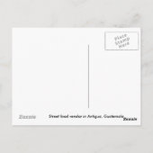 Carte postale de marchand ambulant (Dos)