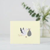 Carte postale de marchandise de cigogne (Debout devant)