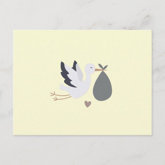 Carte postale de marchandise de cigogne (Devant)