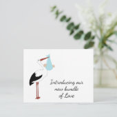 Carte postale de marchandises de cigogne (Debout devant)