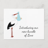 Carte postale de marchandises de cigogne (Devant)