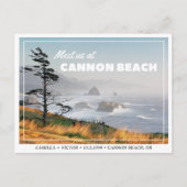 Carte postale de mariage à Cannon Beach pour annon (Devant)
