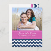 Carte postale de mariage à conserver Bleu Chaud Ro (Devant / Derrière)