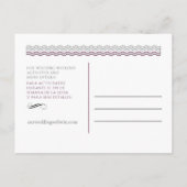 Carte postale de mariage bilingue pour annoncer la (Dos)