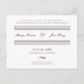 Carte postale de mariage bilingue pour annoncer la (Devant)