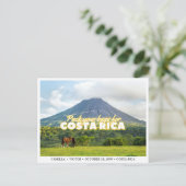 Carte postale de mariage Costa Rica Save the Date (Debout devant)