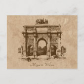 Carte postale de mariage d'architecture historique (Devant)
