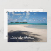 Carte postale de mariage de destination (Devant / Derrière)