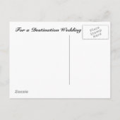 Carte postale de mariage de destination (Dos)