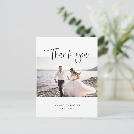 Carte postale de Mariage de Merci doux (Debout devant)