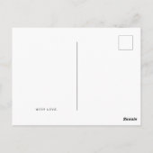 Carte postale de Mariage de Merci doux (Dos)