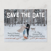 Carte postale de Mariage de Pinecone d'hiver Sauve (Devant)